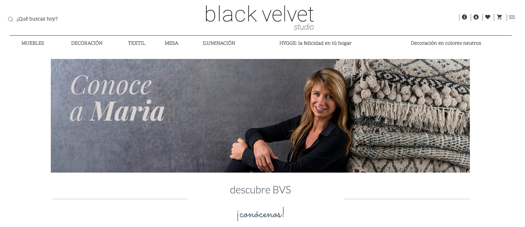 Tienda online: Black Velvet Studio